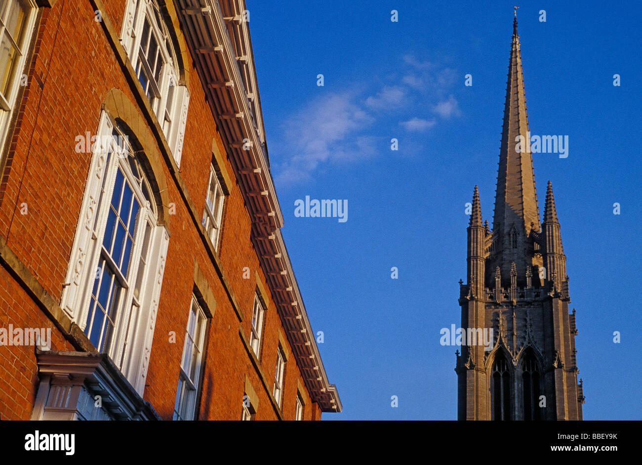 Vue de St James Church. Louth. Le Lincolnshire Wolds. Est de l'Angleterre. UK. Banque D'Images