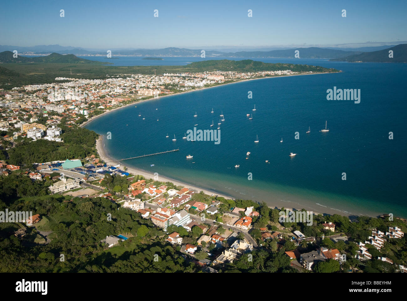 Jurere Beach, Florianopolis, Brésil Banque D'Images