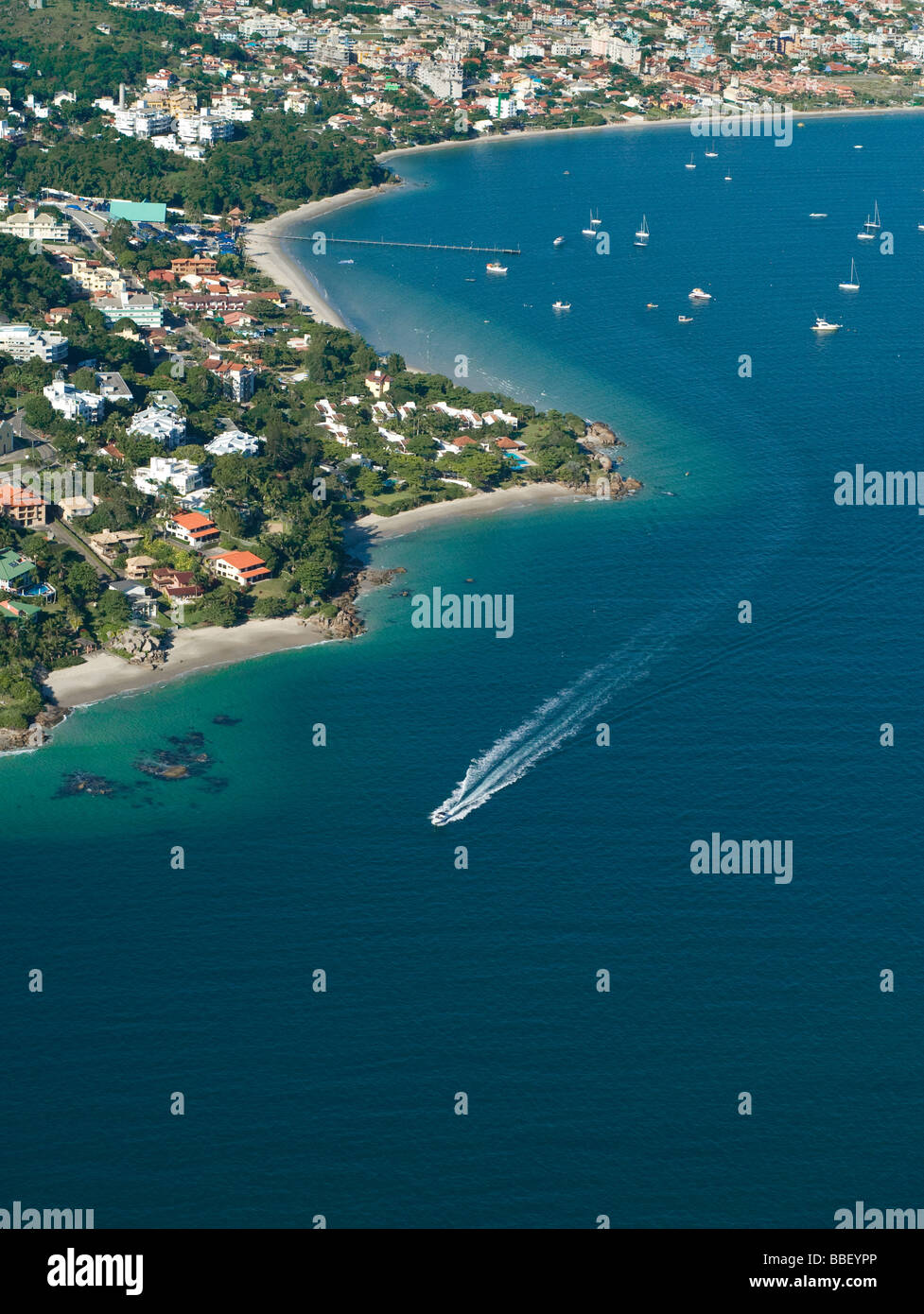 Jurere Beach, Florianopolis, Brésil Banque D'Images