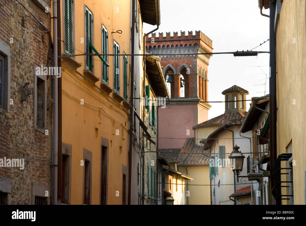 Toits différents styles et de l'Orvieto, Toscane Italie Banque D'Images