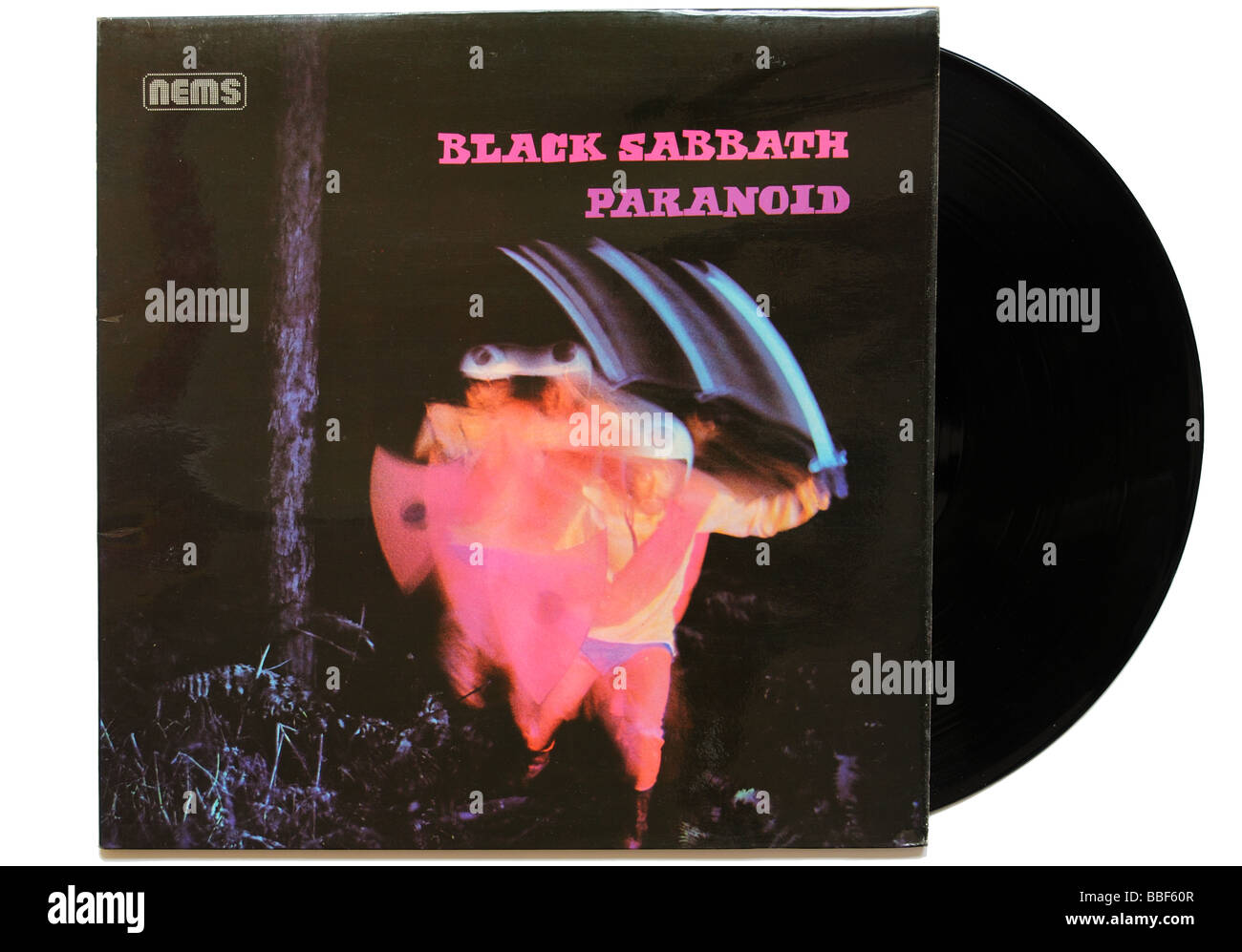 L'album Paranoid de Black Sabbath Banque D'Images