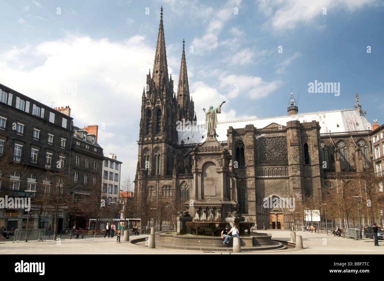 Cathédrale de Clermont Ferrand. Puy de Dôme. L'Auvergne. France Banque D'Images