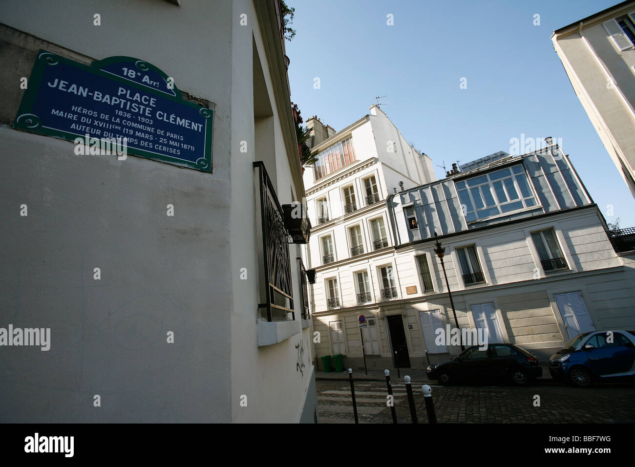 Le premier Picasso studio à Paris, la droite, dans le quartier Montmartre Banque D'Images