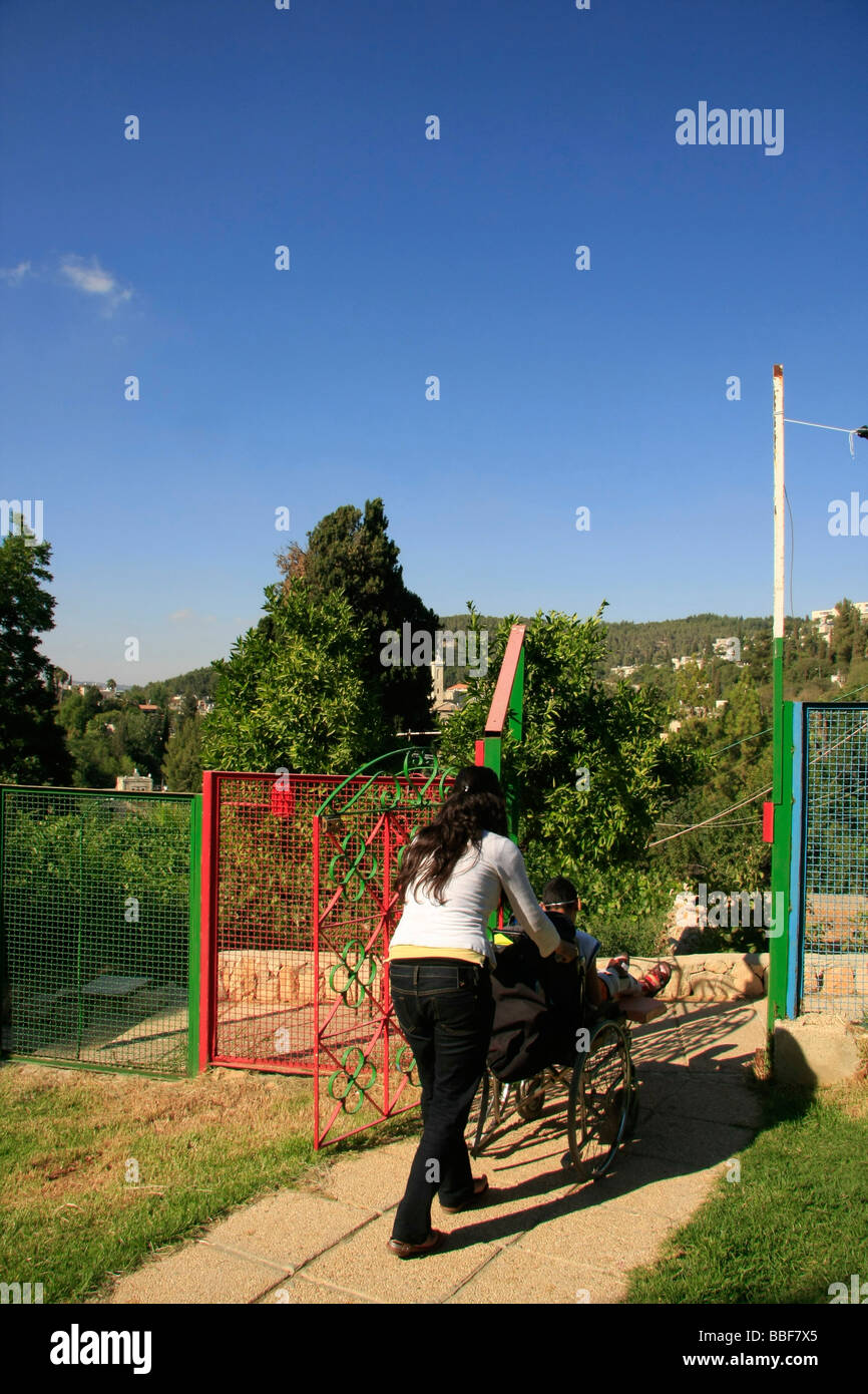 Israël Ein Karem St Vincent un home pour enfants handicapés mentaux ou physiques fondé en 1954 Banque D'Images