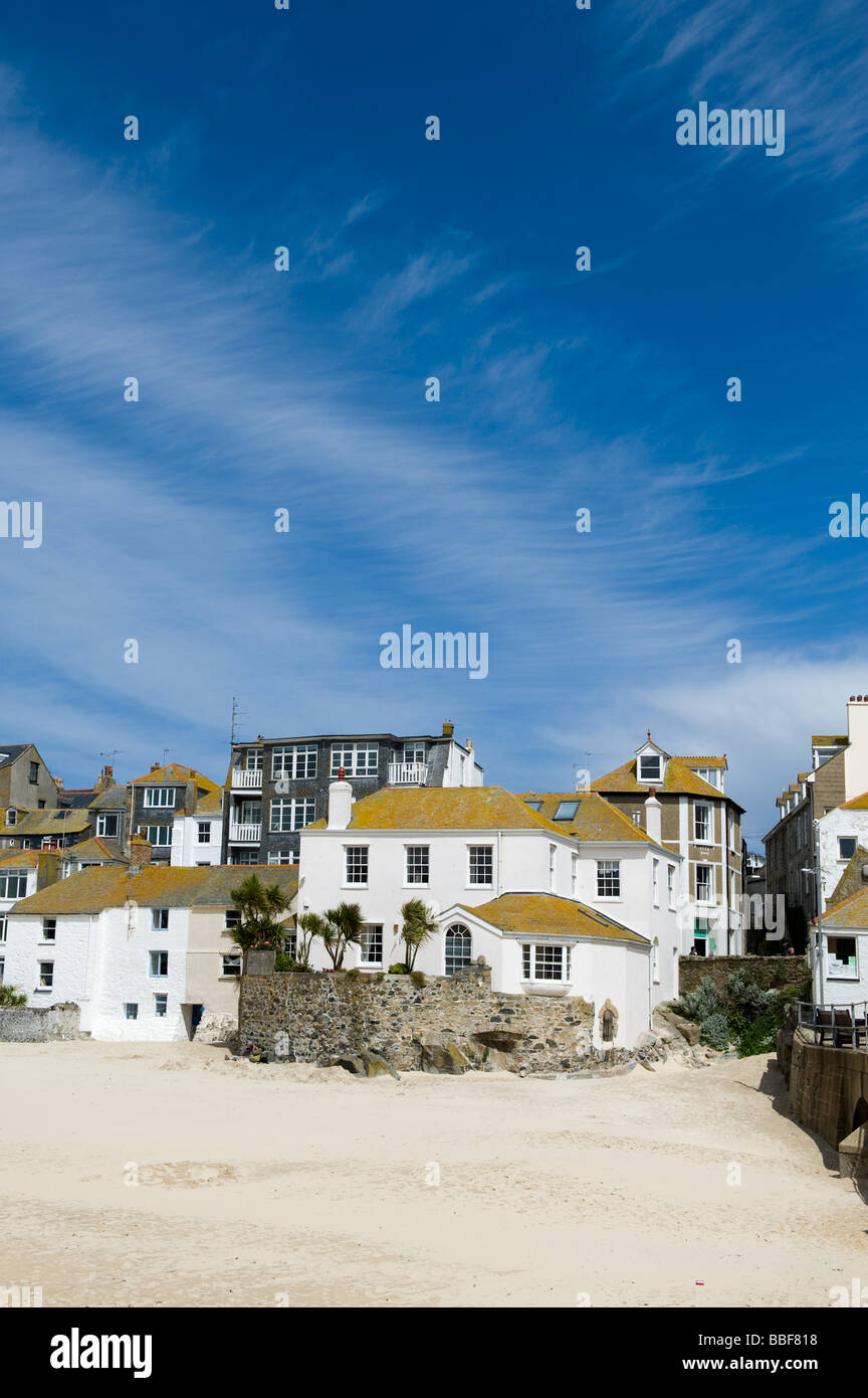 'St ives' Harbour et plage, Cornwall, Angleterre,'Grande-bretagne' Banque D'Images