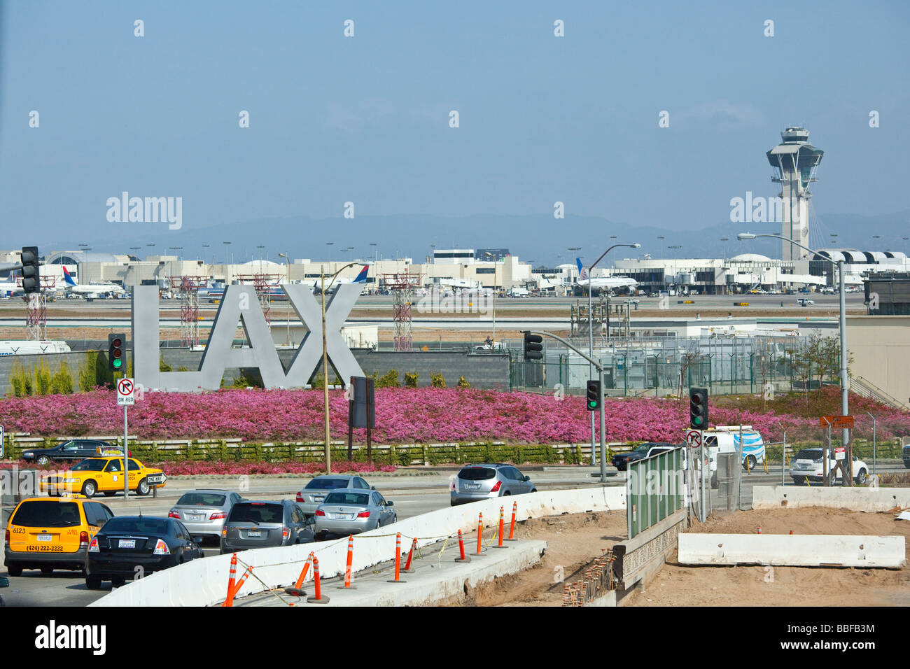 L'Aéroport International de Los Angeles LAX Banque D'Images