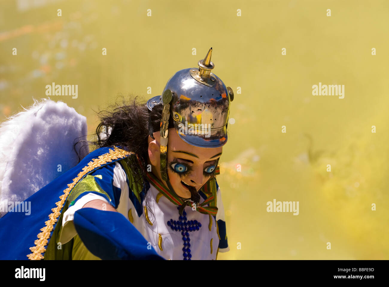 Saint Gabriel Archange Dancer à Oruro, Bolivie Carnaval Banque D'Images