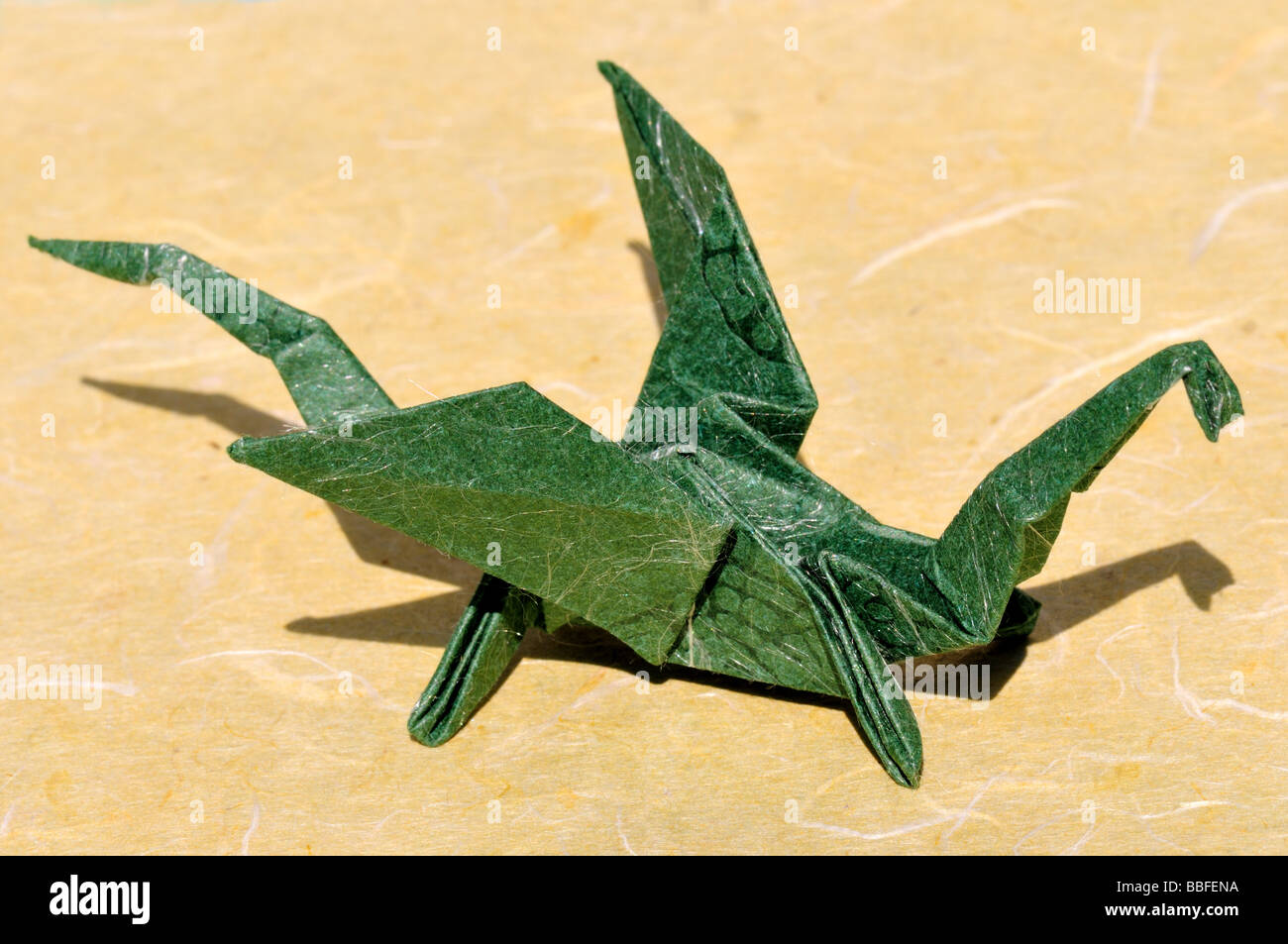 Dragon origami. Banque D'Images