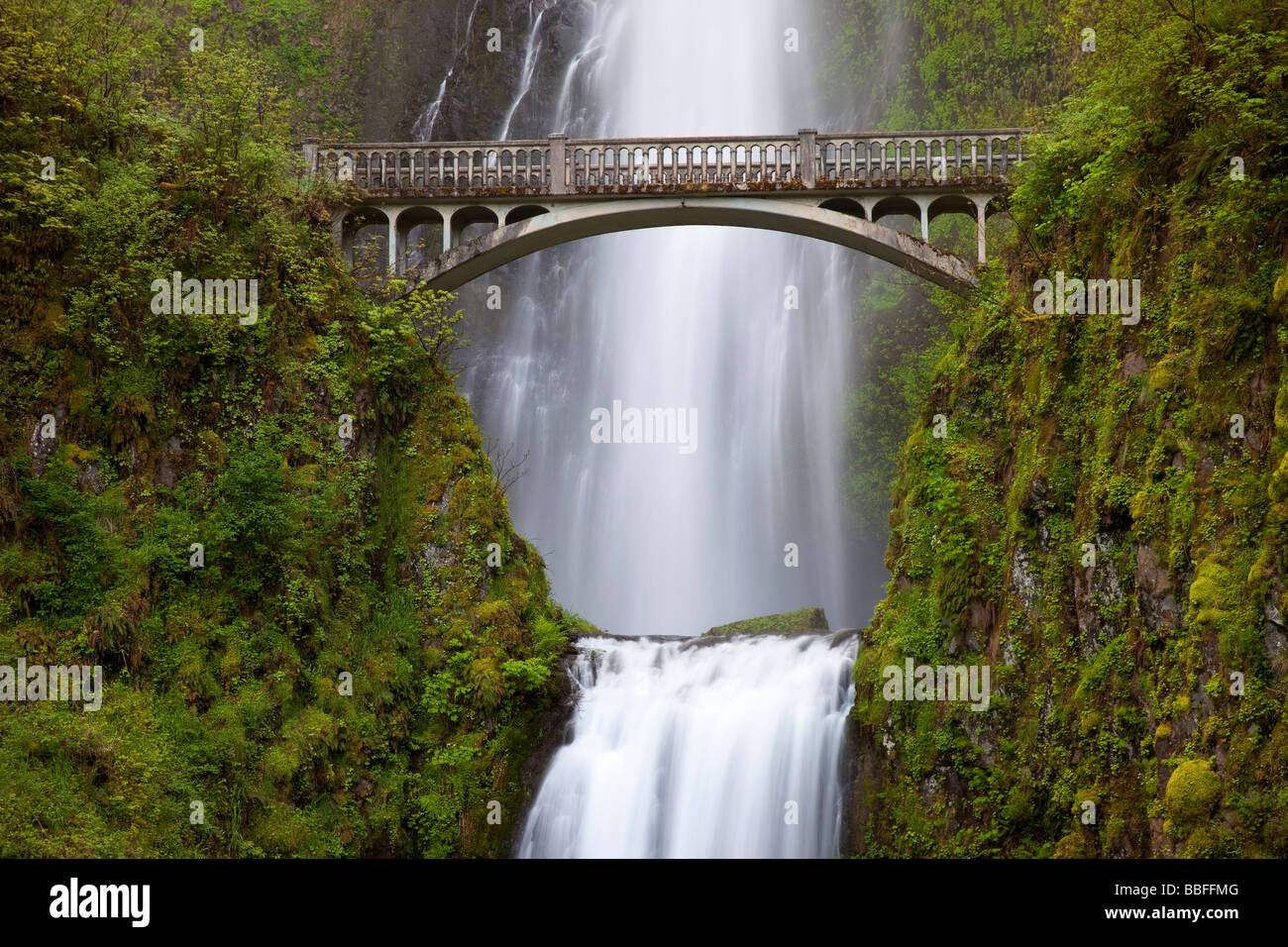 Multnomah Falls Oregon USA Banque D'Images
