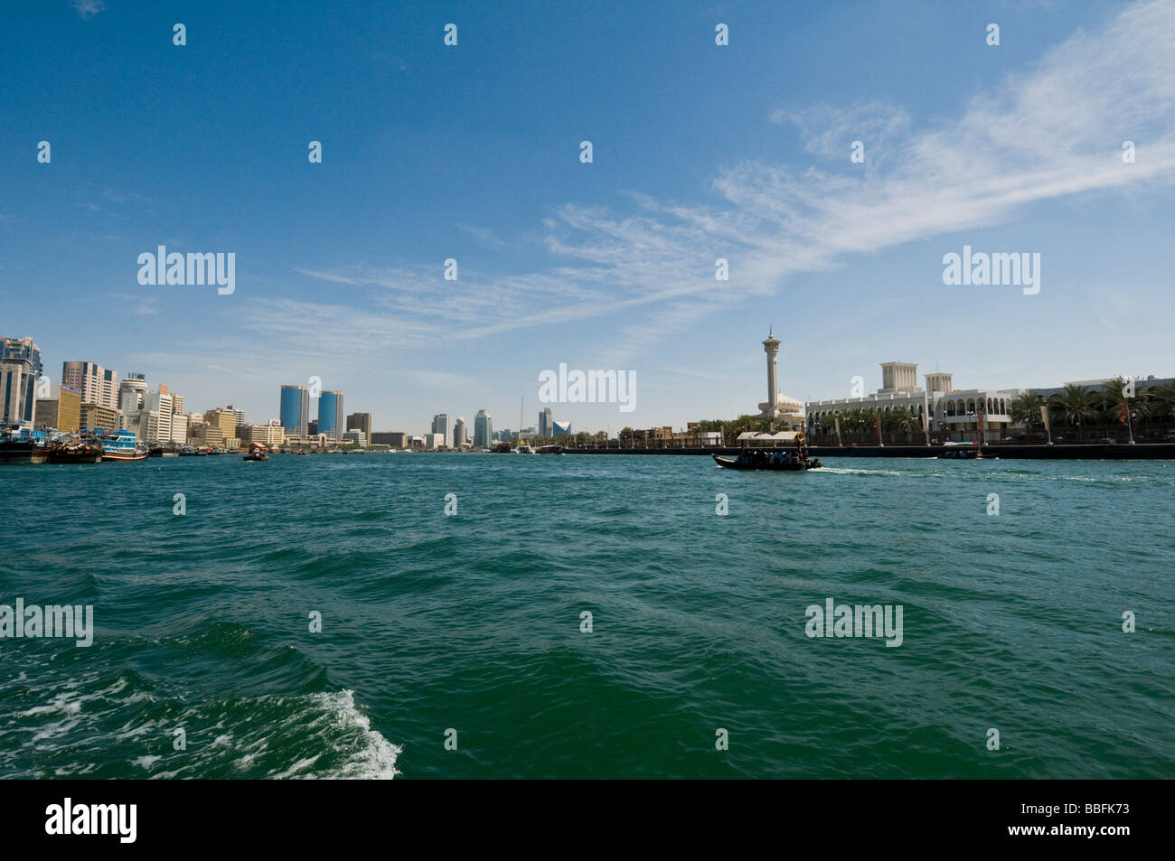 La crique de Dubaï Banque D'Images