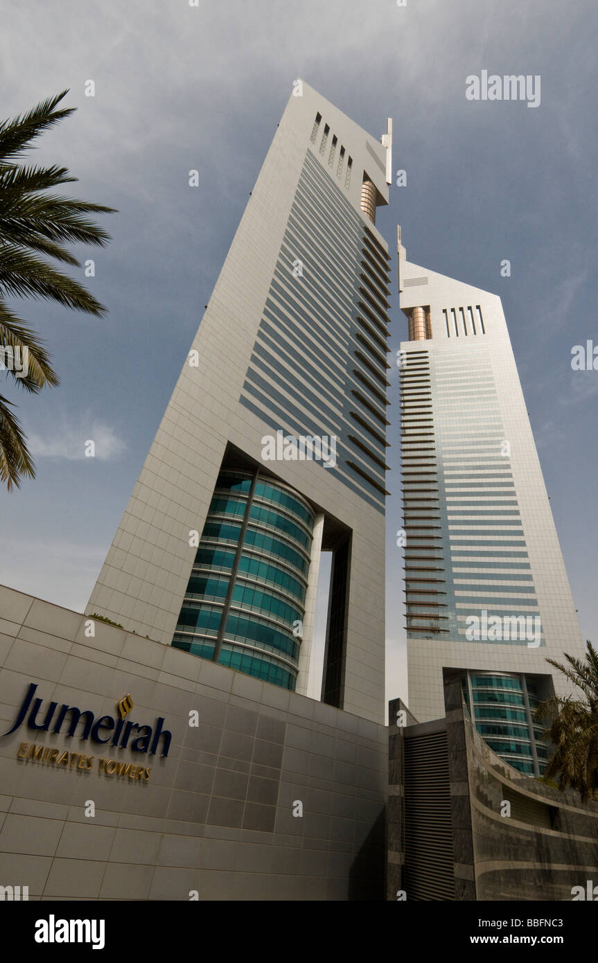 Jumeirah émirat des tours dans le quartier financier de Dubaï Banque D'Images