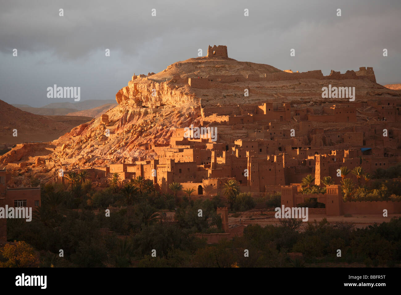 Afrique, Afrique du Nord, Maroc, Région de l'Atlas, Ouarzazate, Ait Benhaddou, Kasbah Banque D'Images