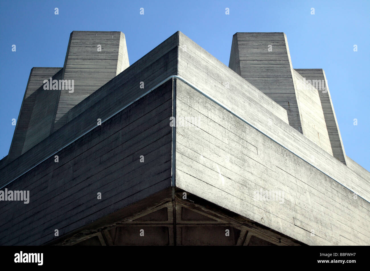 Photographie abstraite du Théâtre National dans le Southbank Centre, Londres Banque D'Images