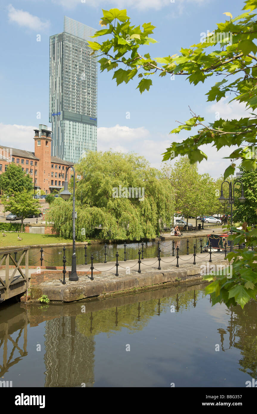 Caslefield bassin du canal Manchester Banque D'Images