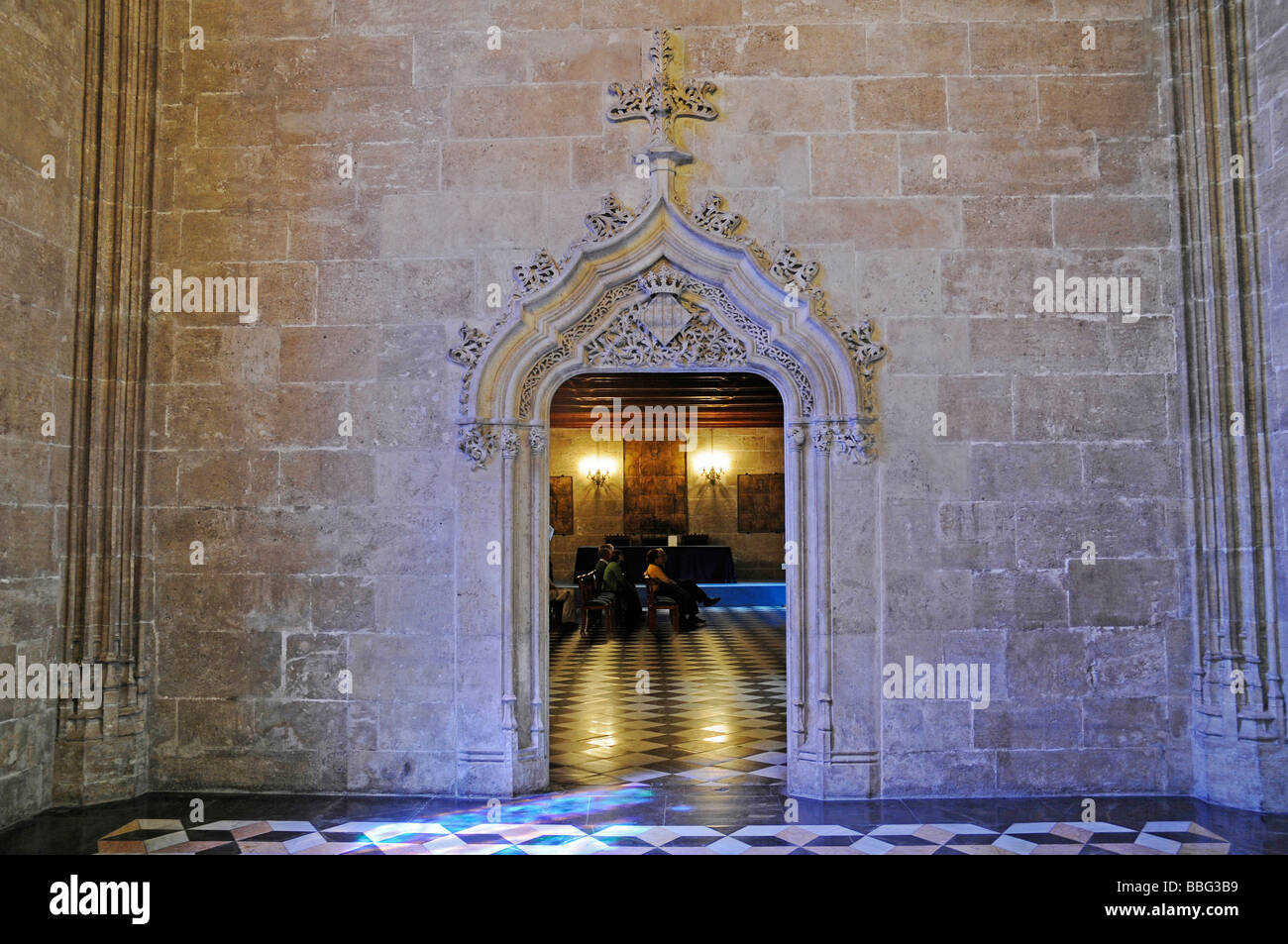 La Lonja de la Seda, la soie, le commerce de change, UNESCO World Heritage Site, Valencia, Spain, Europe Banque D'Images