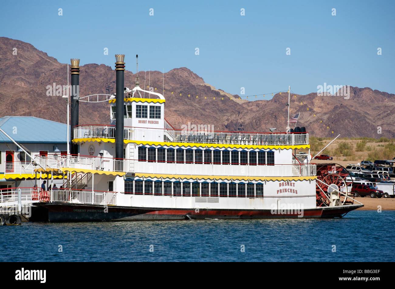 Le lac Mead désert du Nevada, La Princesse Tour Voile Banque D'Images