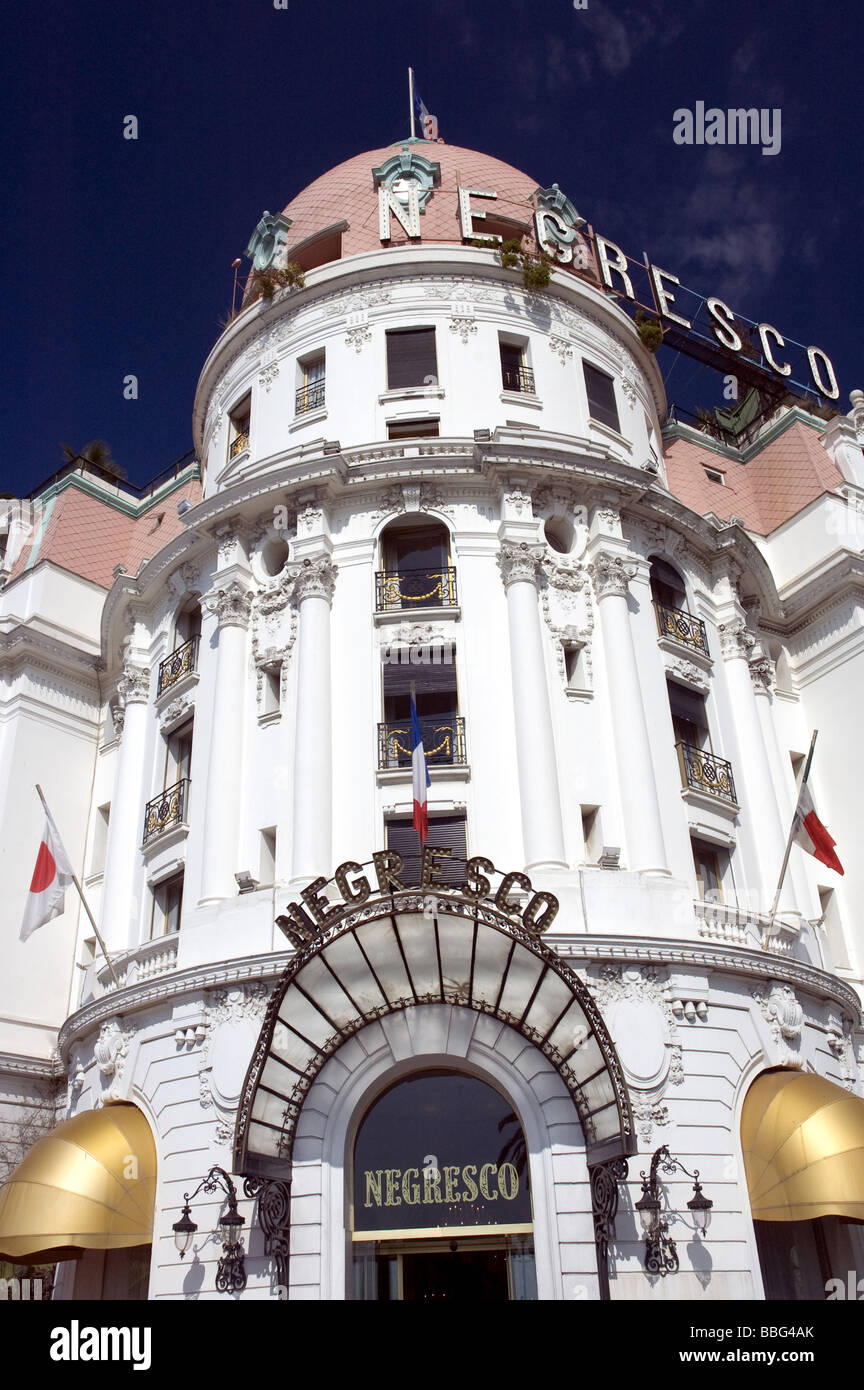 Hôtel Negresco, Promenade des Anglais, Nice Banque D'Images