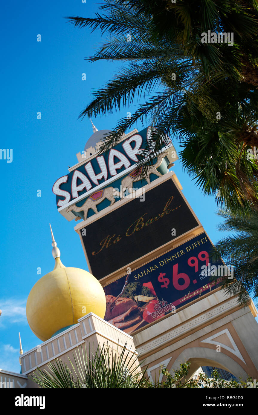Sahara Hotel Las Vegas Banque D'Images