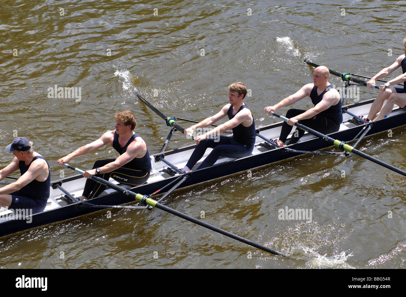 L'aviron à l'Oxford de l'été 8 Banque D'Images