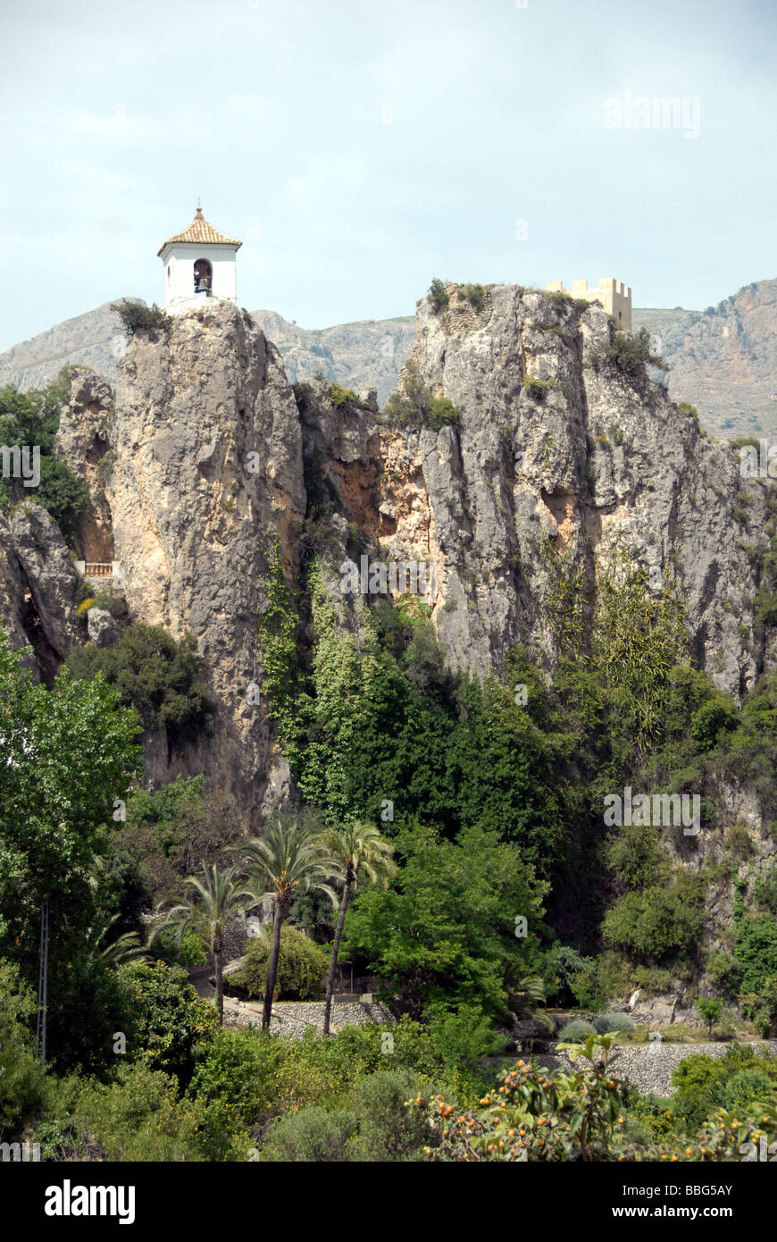 El Castell de Guadalest Espagne Banque D'Images