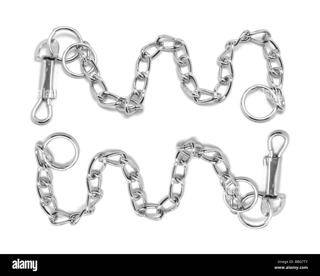 Laisse de chien de chaîne Banque D'Images