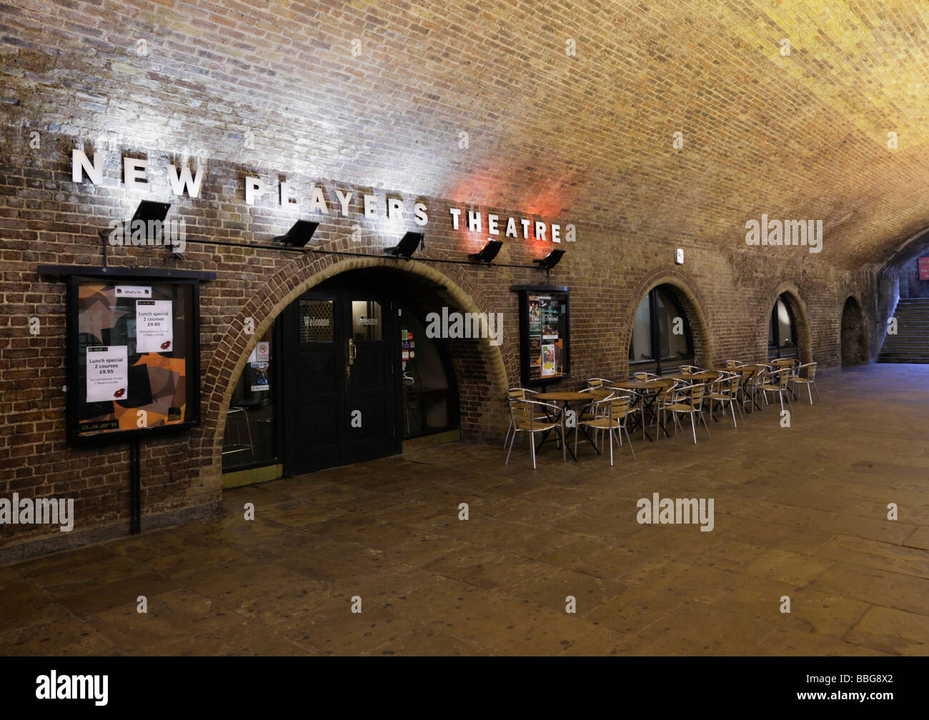 Le théâtre de nouveaux joueurs l'Arches Villiers Street London England UK Banque D'Images