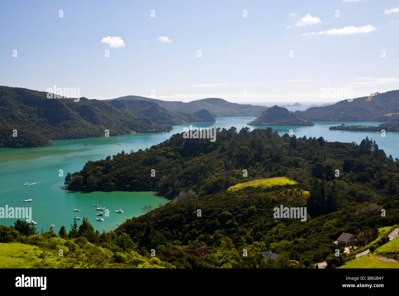 Whangaroa Harbour de St Paul Rock Ile du Nord Nouvelle Zélande Banque D'Images