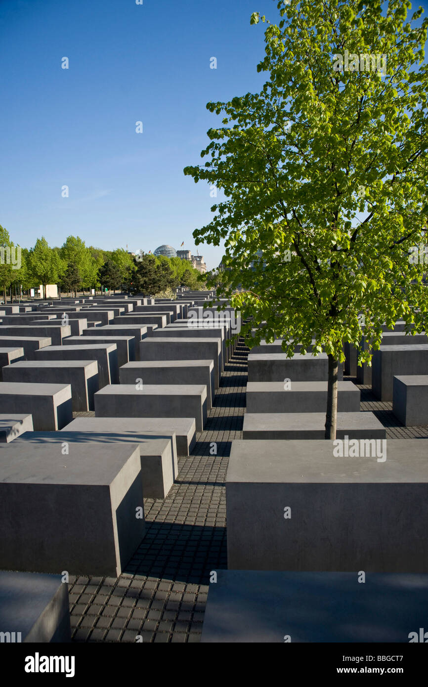 Mémorial pour les Juifs assassinés d'Europe, Berlin, Germany, Europe Banque D'Images
