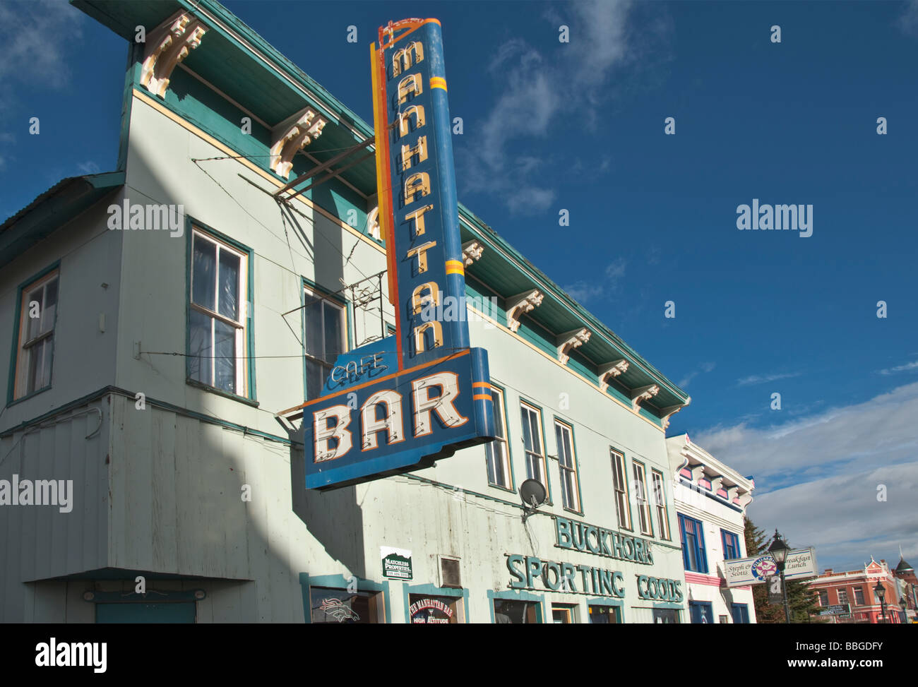 Colorado Leadville National Historic Landmark District Harrison Avenue Banque D'Images