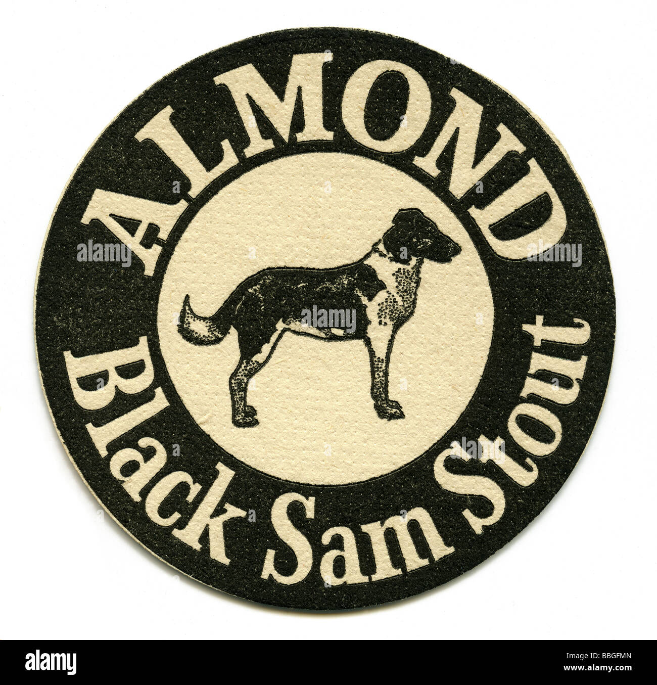 Pour l'ancien beermat Amande Noir Sam Stout, Standish, Greater Manchester Banque D'Images