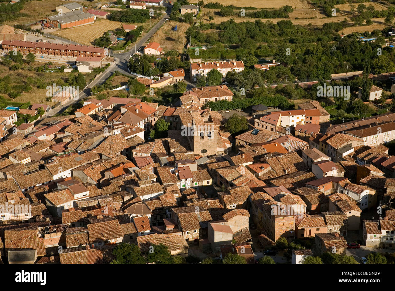 Poza de la Sal Burgos Castille León España Village de Poza de la Sal Burgos Castille Leon Espagne Banque D'Images