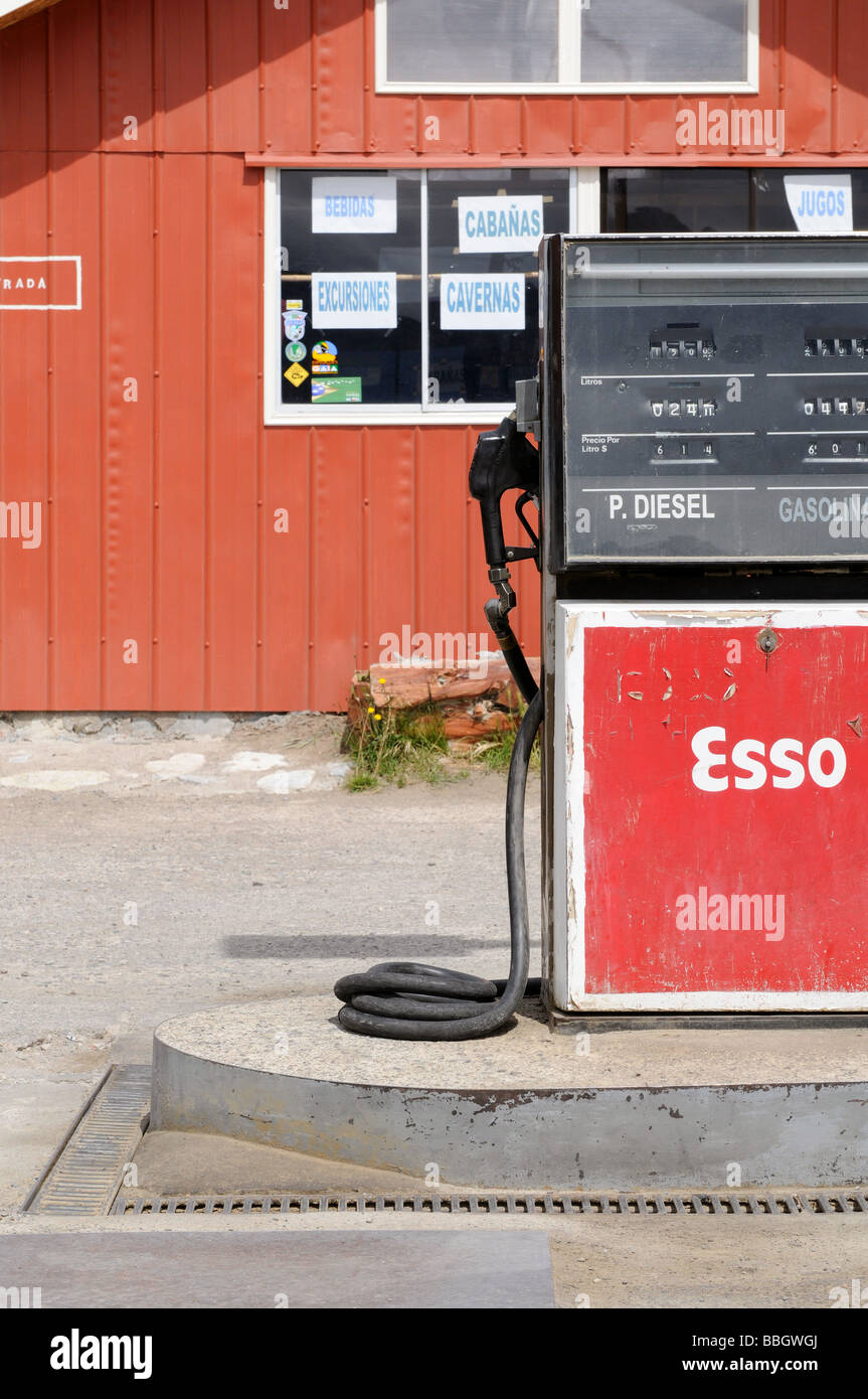 Station de gaz au Chili Banque D'Images