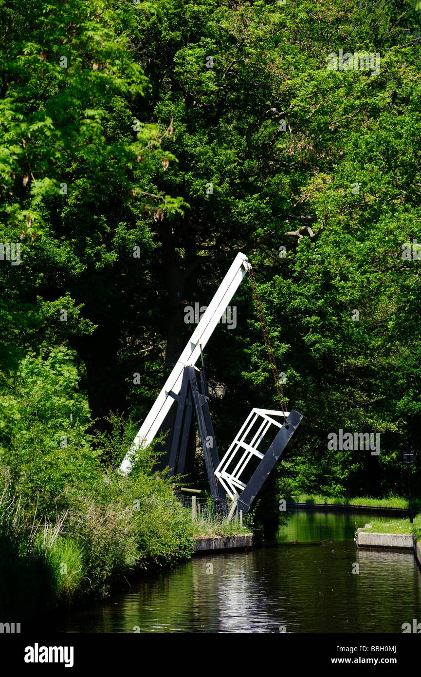 Pont hydraulique sur le canal de Llangollen Banque D'Images