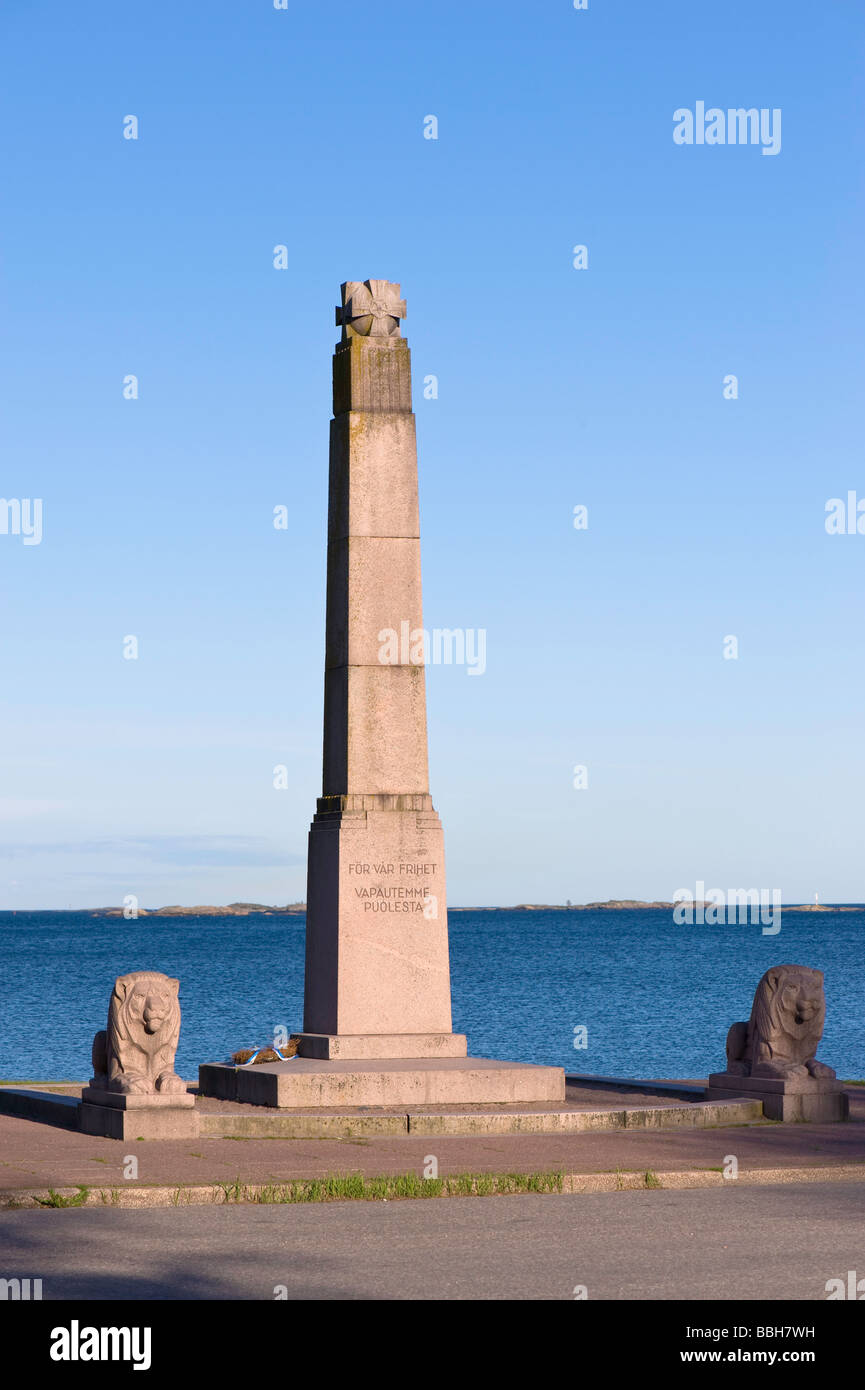 Monument Liberty Hanko Finlande Banque D'Images