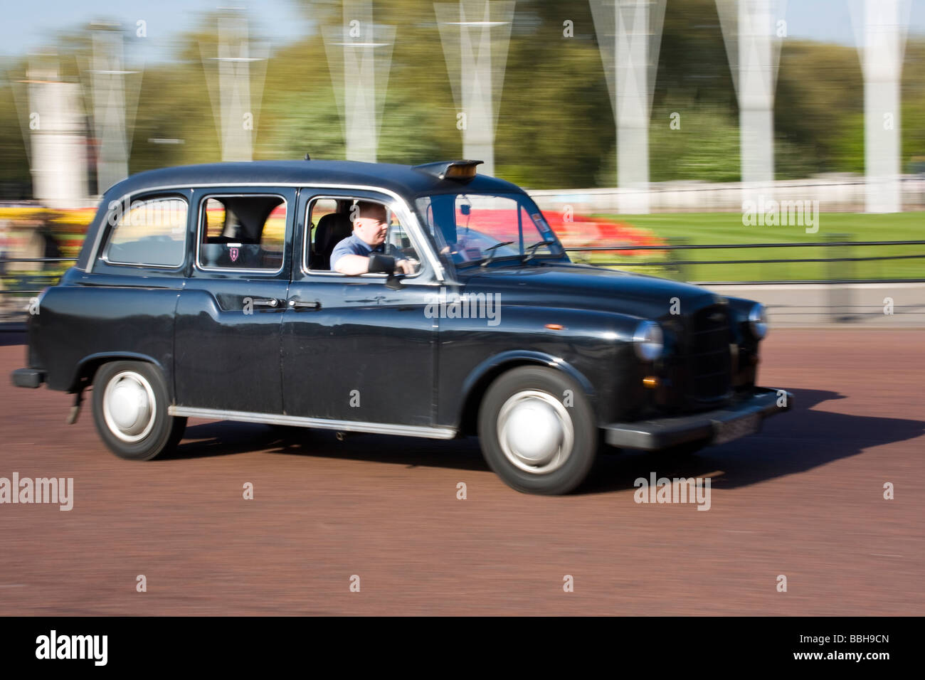 Déménagement cabine noir Banque D'Images