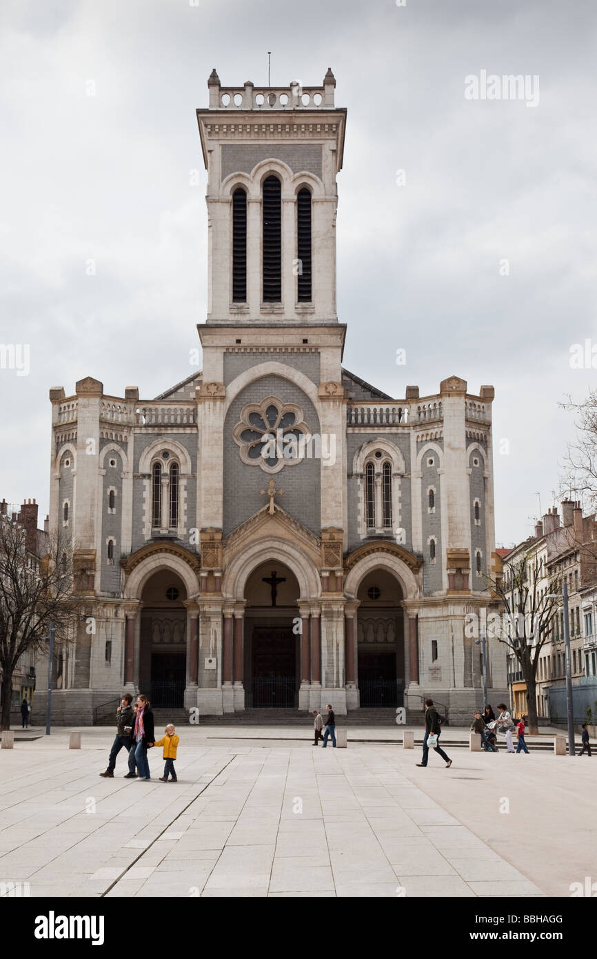 Cathédrale de Saint Charles Saint Etienne France Banque D'Images