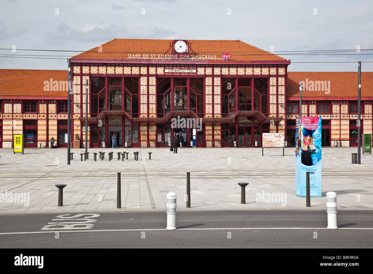 La gare de Saint Etienne Châteaucreux gare Châteaucreux Saint Etienne France Banque D'Images