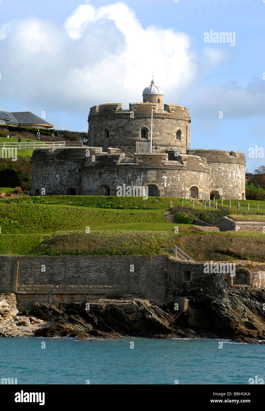 St Mawes Château, Cornwall, Angleterre, Royaume-Uni Banque D'Images