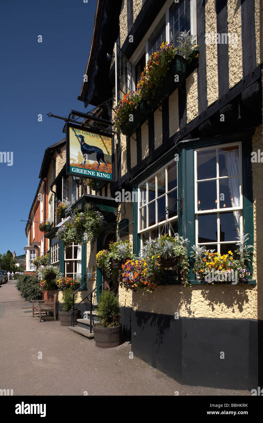 Grande-bretagne Angleterre Suffolk Lavenham Greene KIng Greyhound Public House Banque D'Images