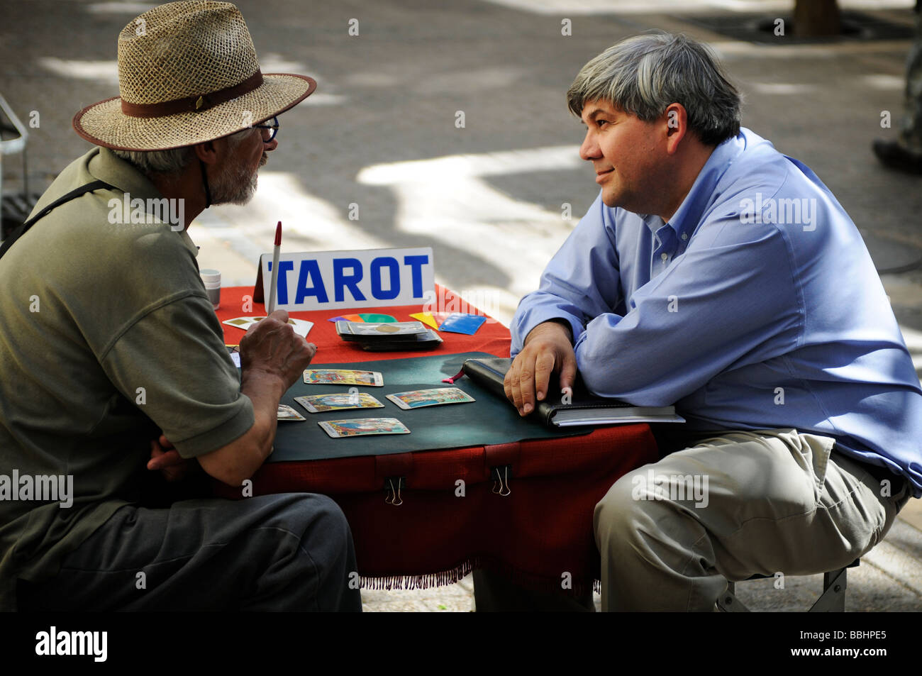 Fortune Teller à Santiago, Chili Banque D'Images