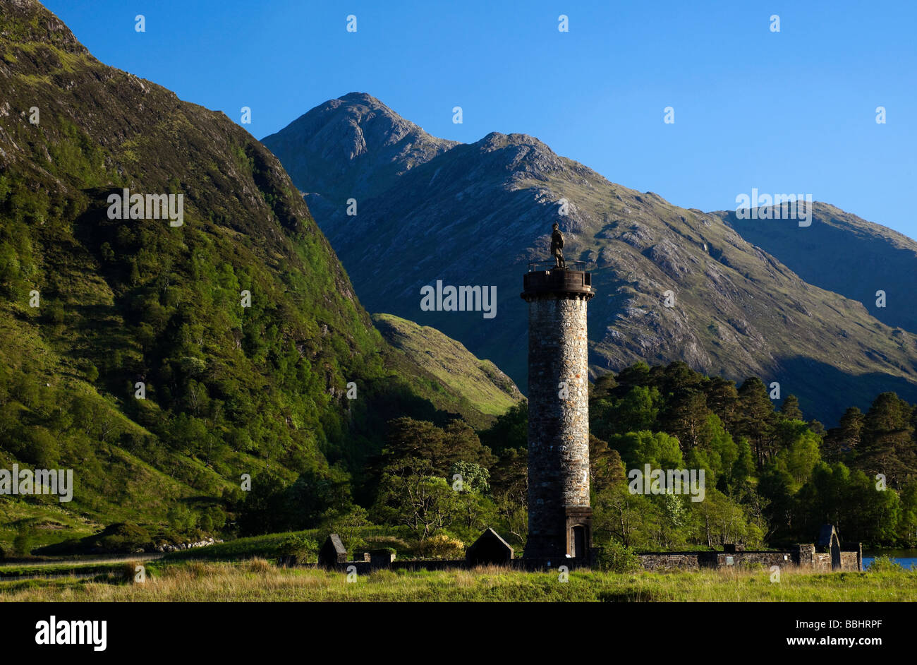 Le monument de Glenfinnan, Lochaber, Ecosse, UK Europe Banque D'Images