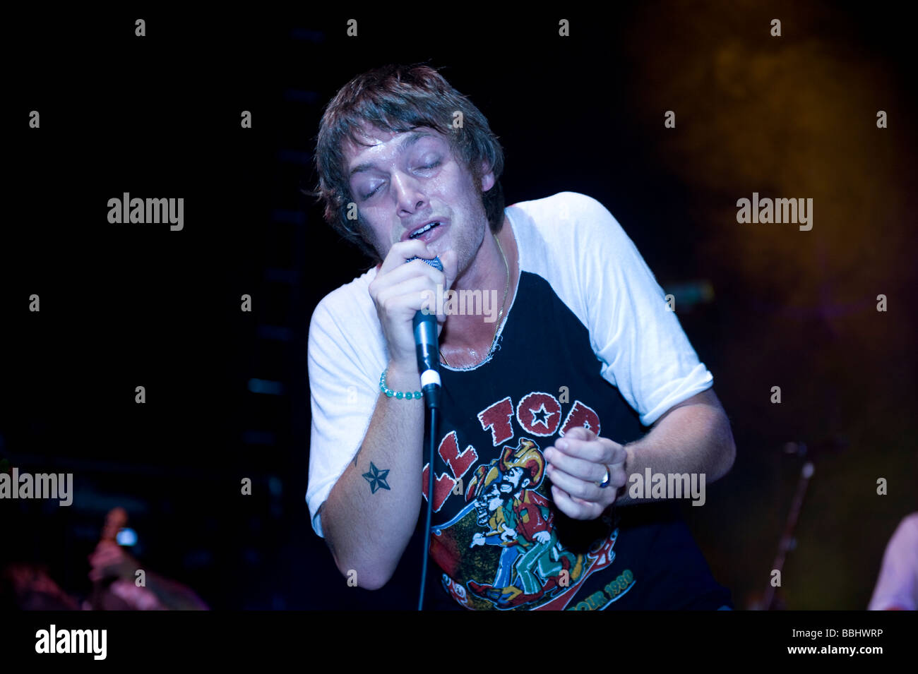 PAOLO NUTINI au Photo House Edinburgh Banque D'Images