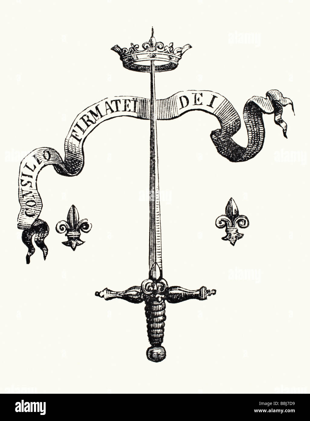 Armoiries De La Famille De Jeanne D Arc Alias Du Lye Banque D