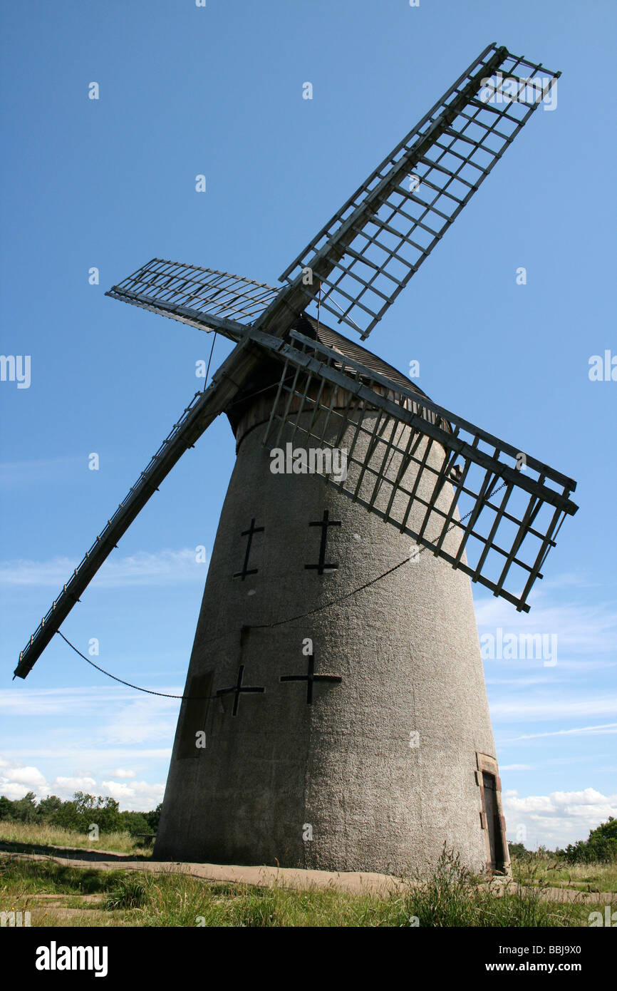 Bidston Windmill, Bidston Hill, le Wirral, Merseyside, Royaume-Uni Banque D'Images