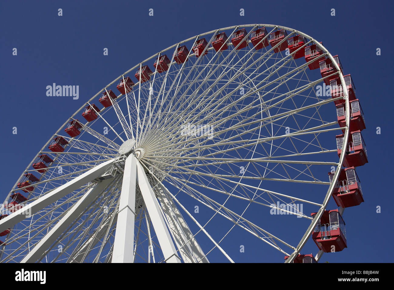 La grande roue sur le Navy Pier, Chicago Banque D'Images