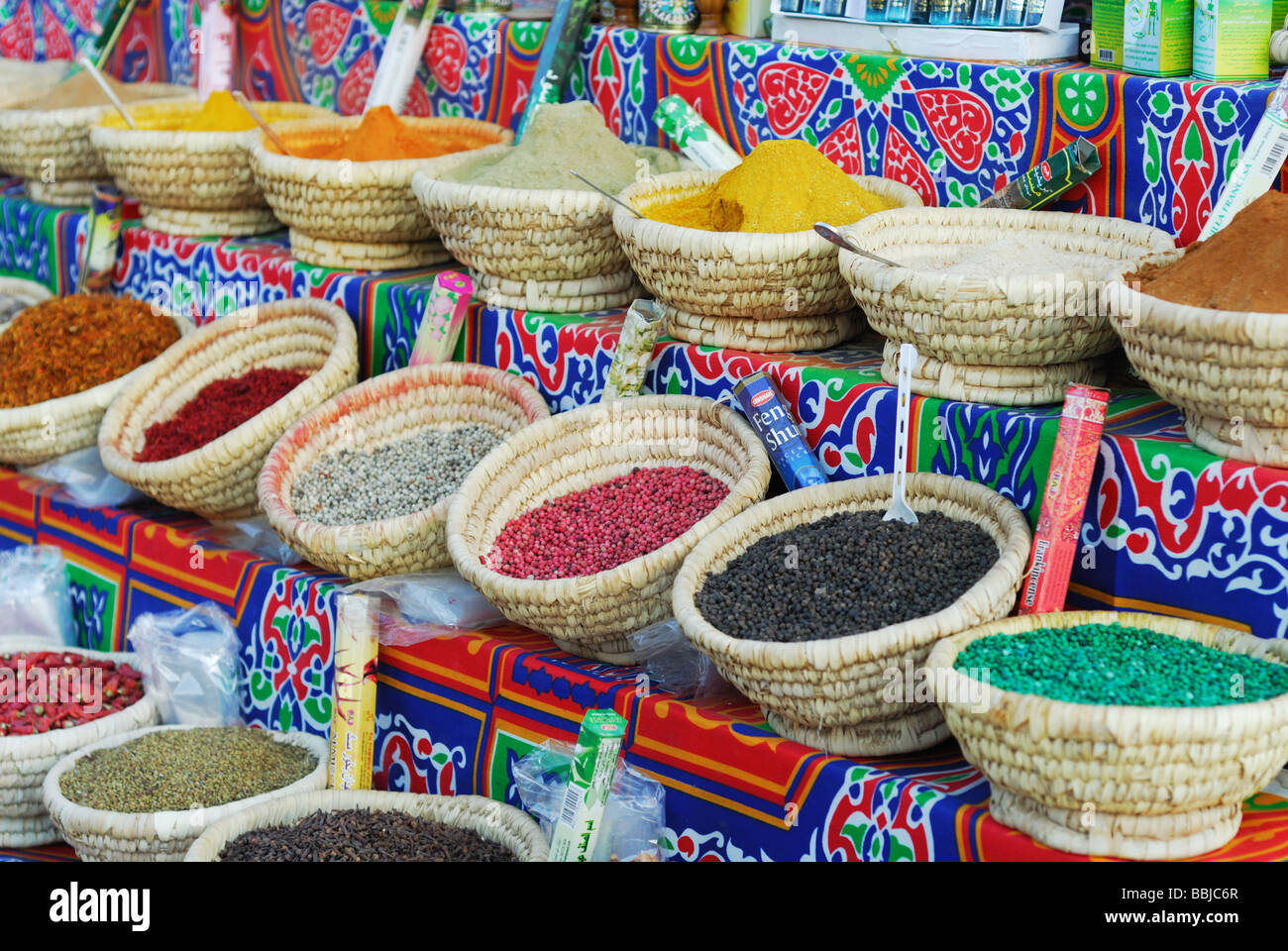 Herbes et épices au vieux marché Sharm el-Sheikh Égypte Banque D'Images