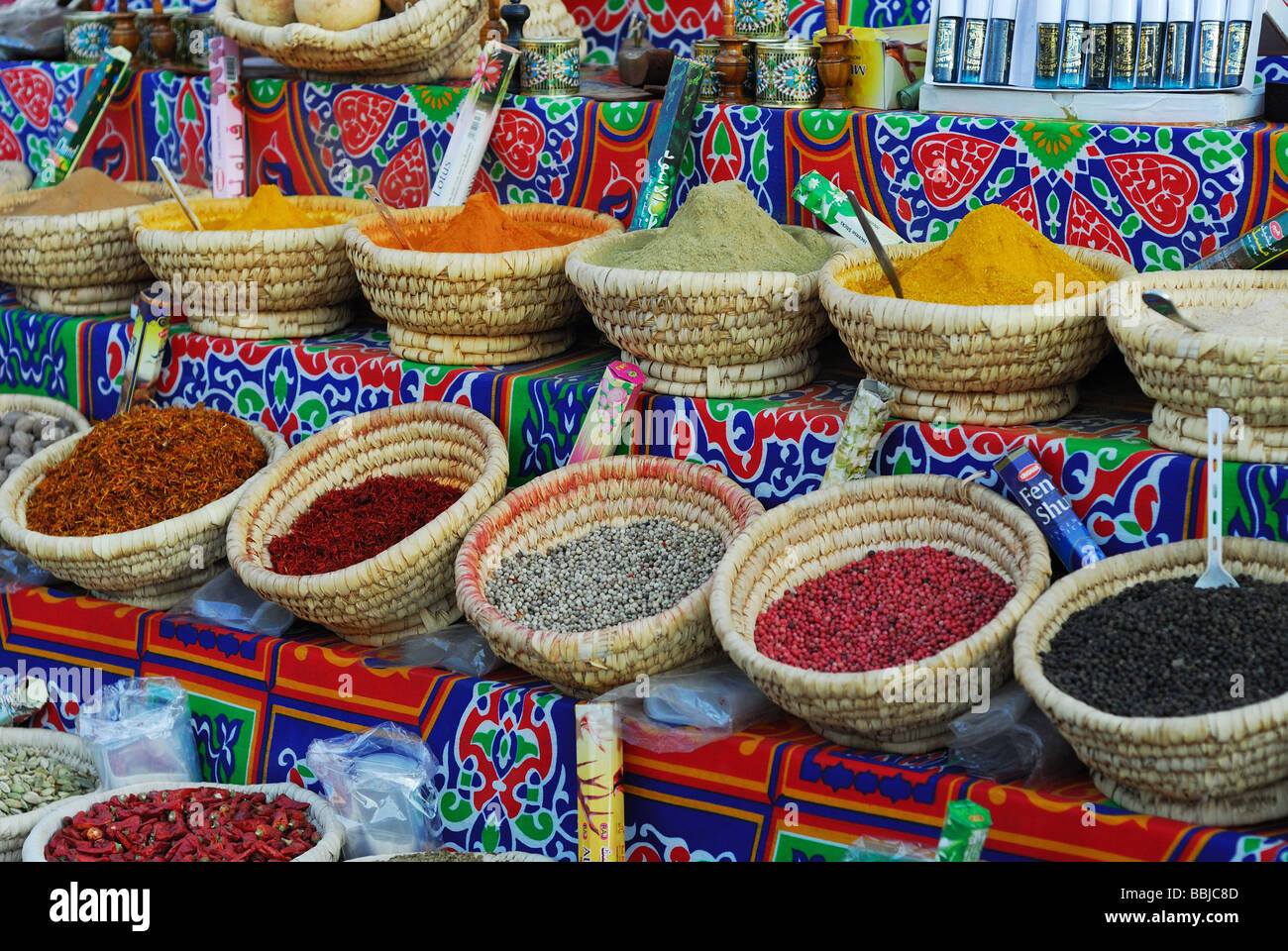 Herbes et épices au vieux marché Sharm el-Sheikh Égypte Banque D'Images