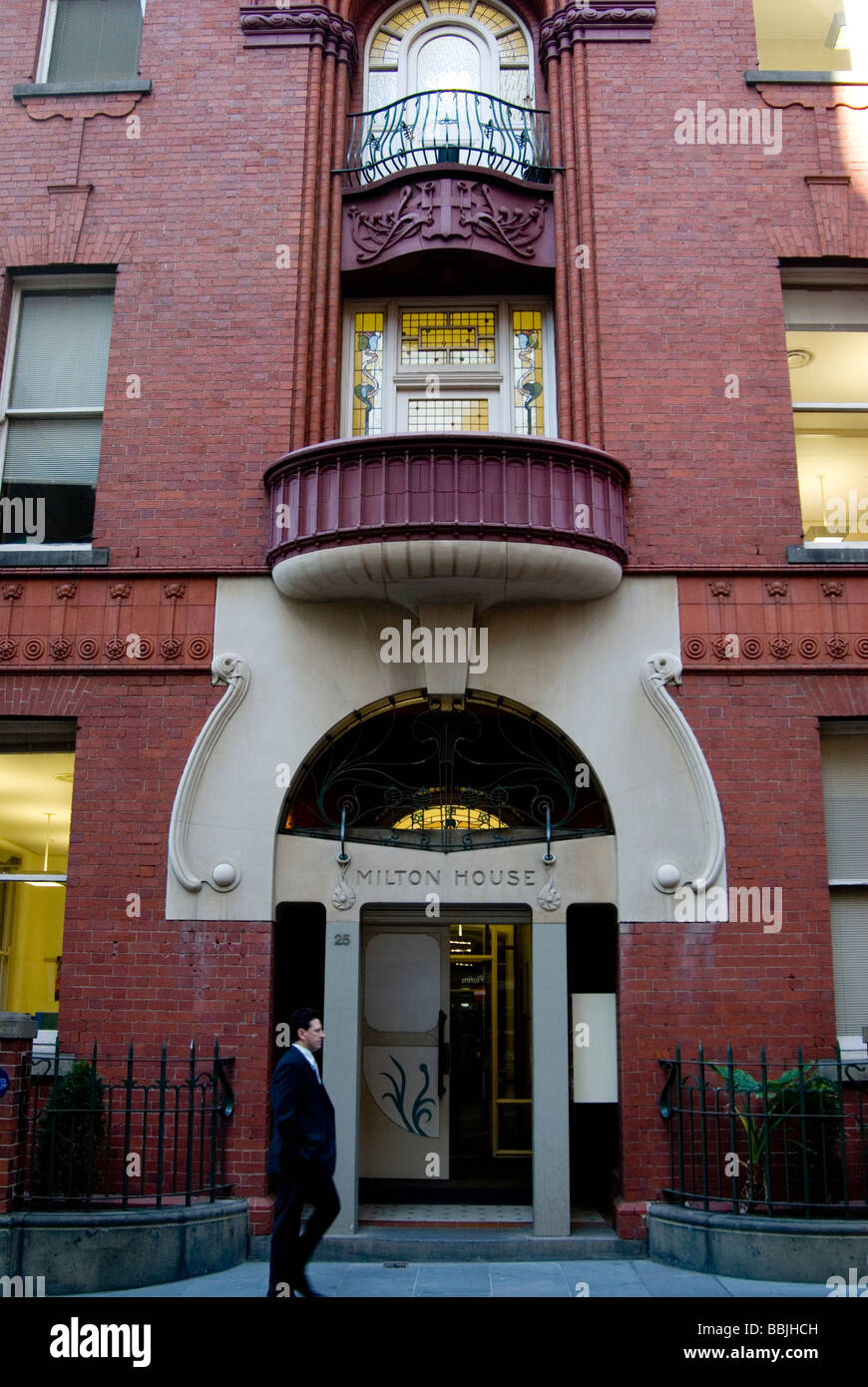 Milton House dans Flinders Lane, Melbourne, Australie Banque D'Images