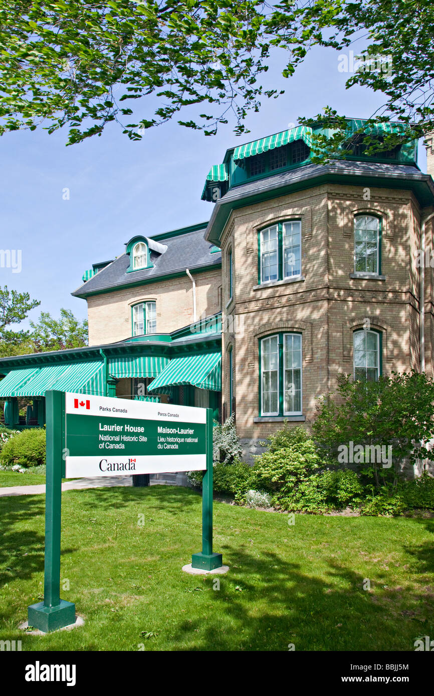 La maison Laurier - Lieu historique national du Canada, Ottawa, Ontario, Canada Banque D'Images