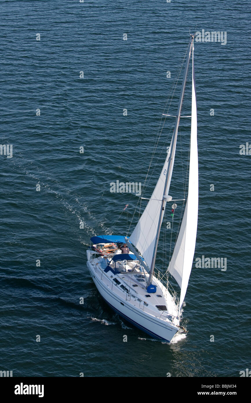 La voile, la croisière, yacht racing Banque D'Images